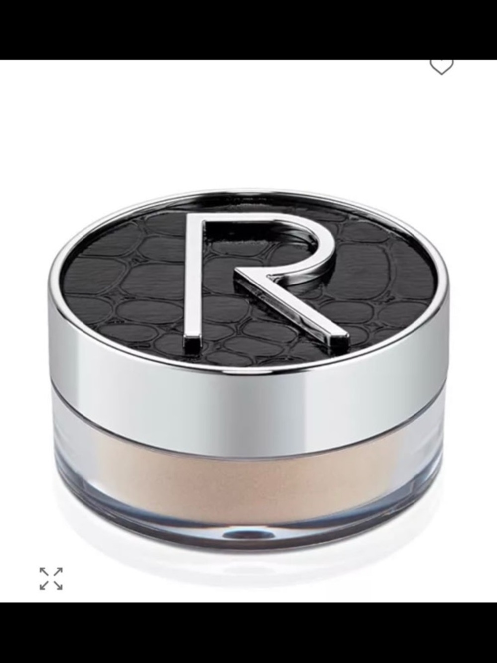 Rodial Highlighter Powder Compact with Black & Silver Lid
